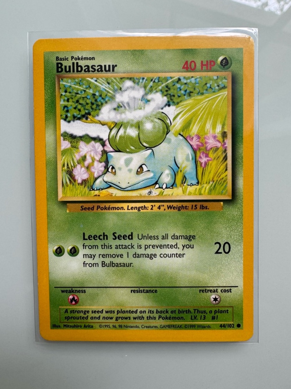 Bulbasaur Pokemon Card Vintage
